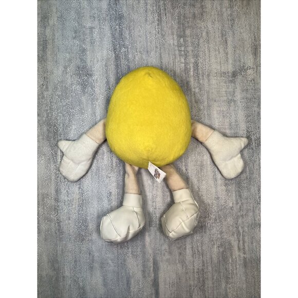 M&M’s World Yellow Peanut Large Plush 10” 2016 Candy Stuffed Animal Toy - Picture 4 of 7